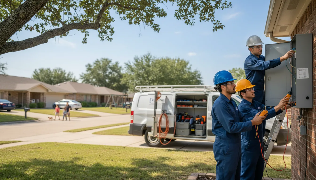 Certified electrician providing emergency electrical services in Crawford, OK